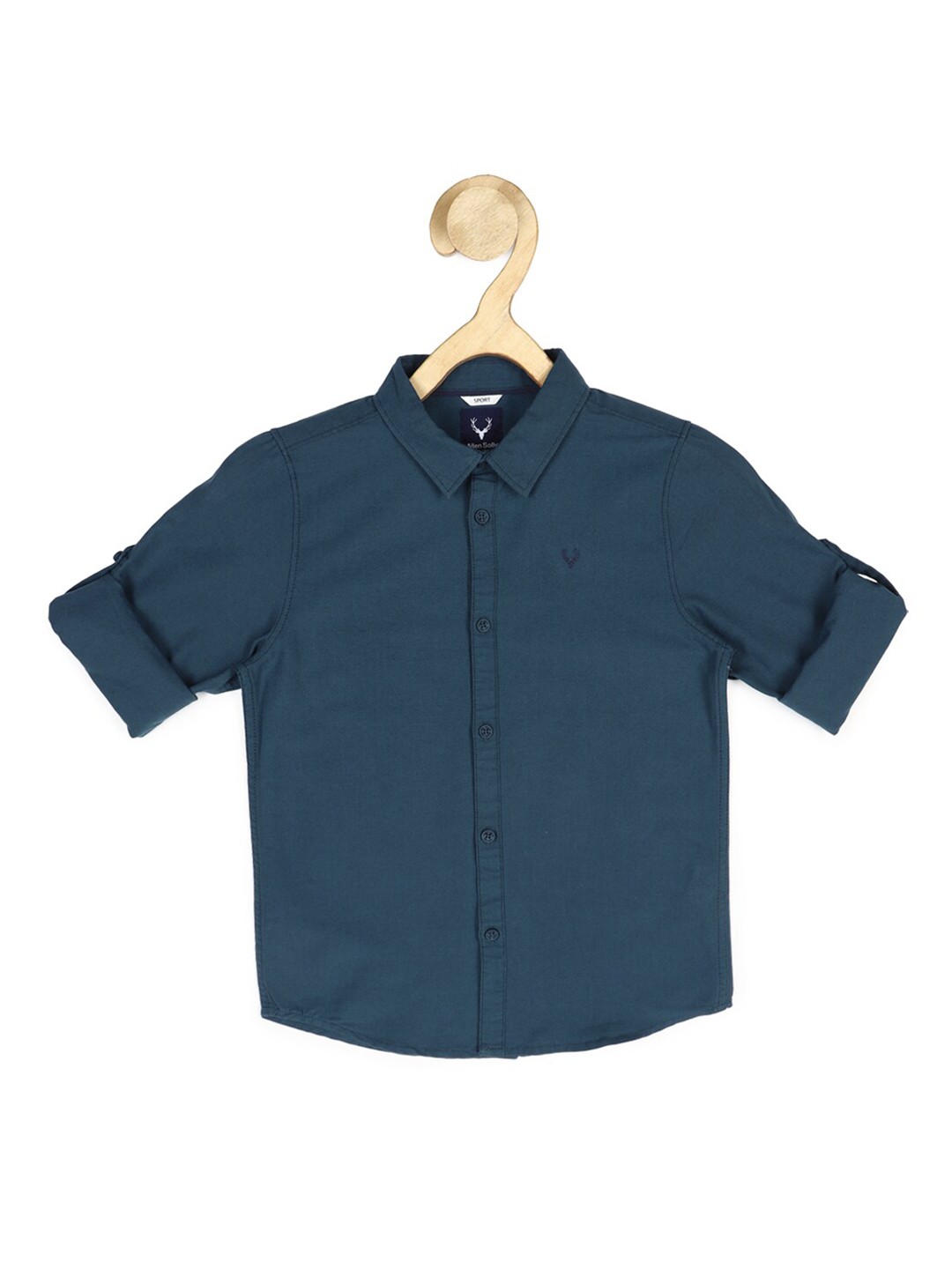 

Allen Solly Junior Boys Navy Blue Slim Fit Casual Shirt