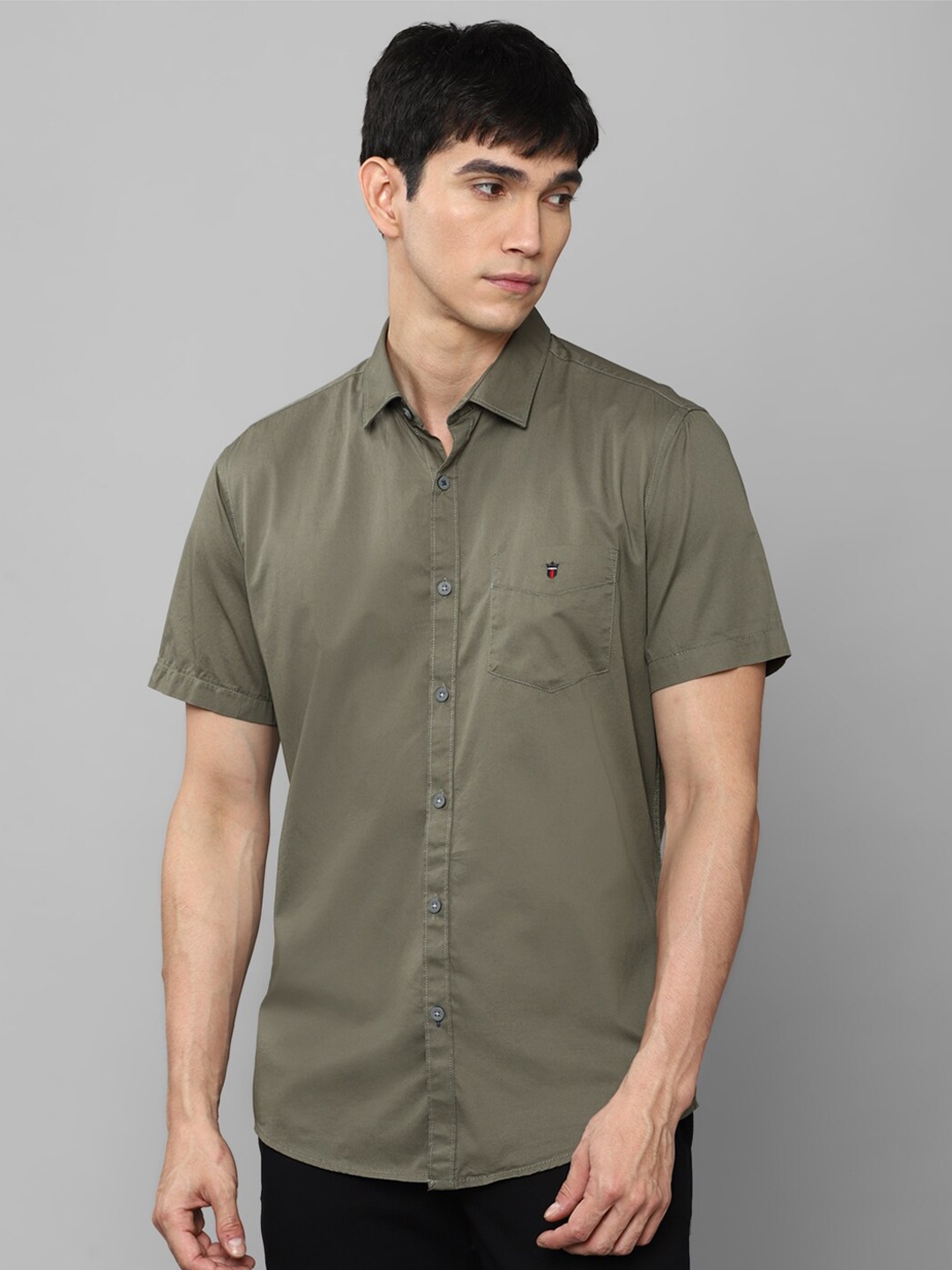 

Louis Philippe Sport Men Olive Green Slim Fit Casual Shirt