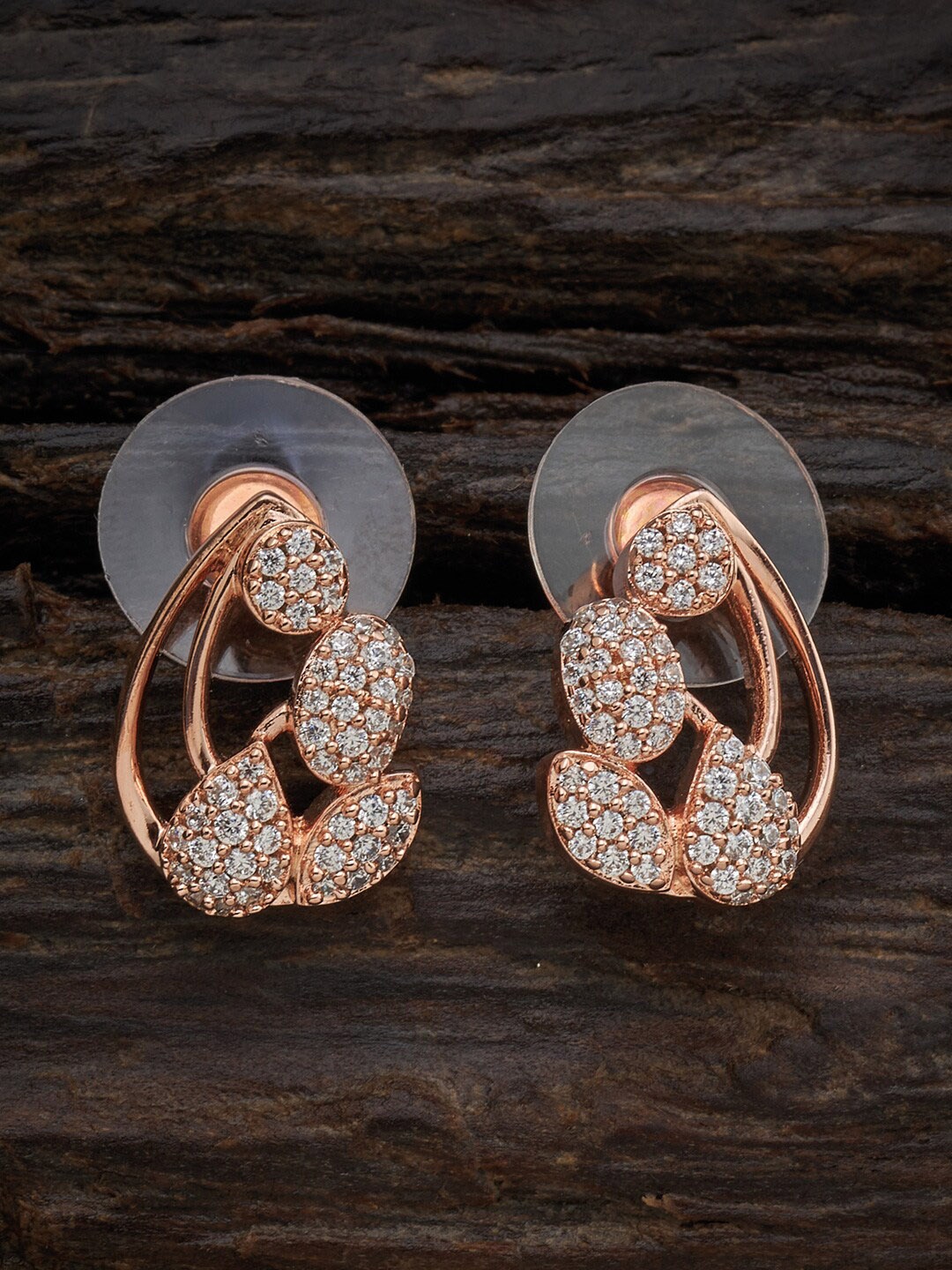

Kushal's Fashion Jewellery White Contemporary Studs Earrings