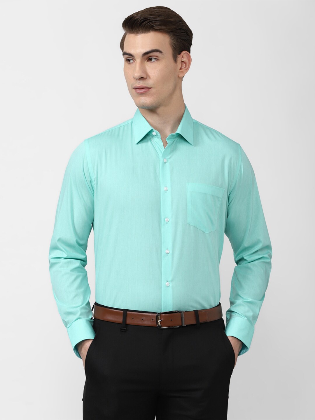 

Van Heusen Men Blue Slim Fit Formal Shirt