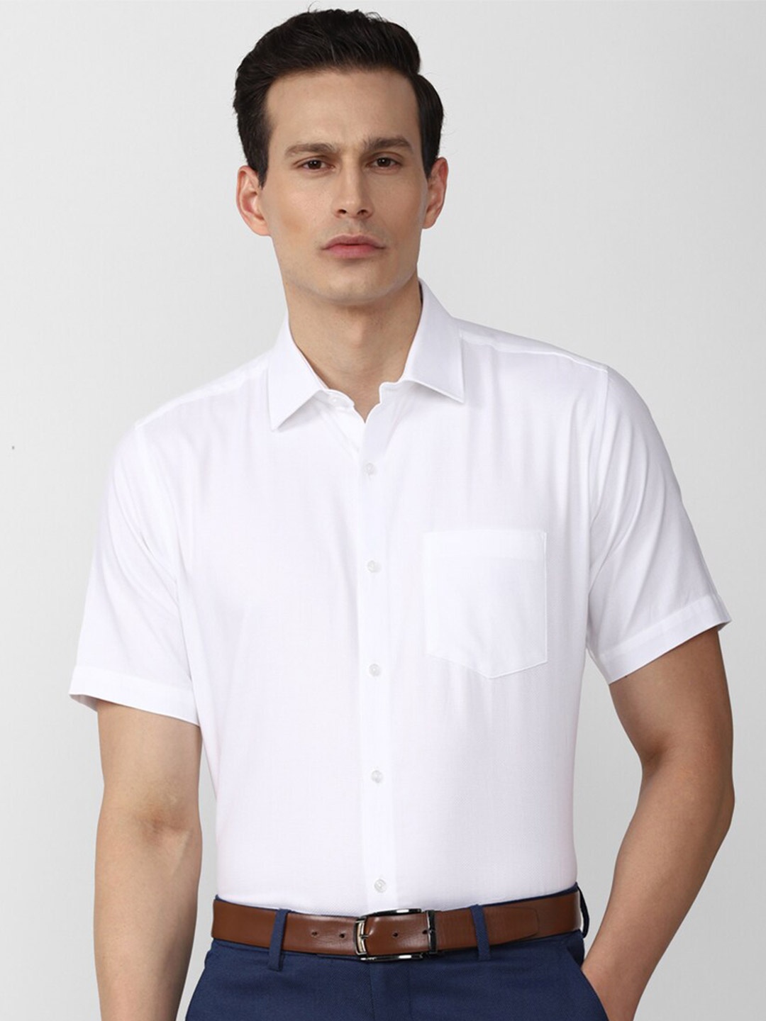 

Van Heusen Men White Casual Shirt