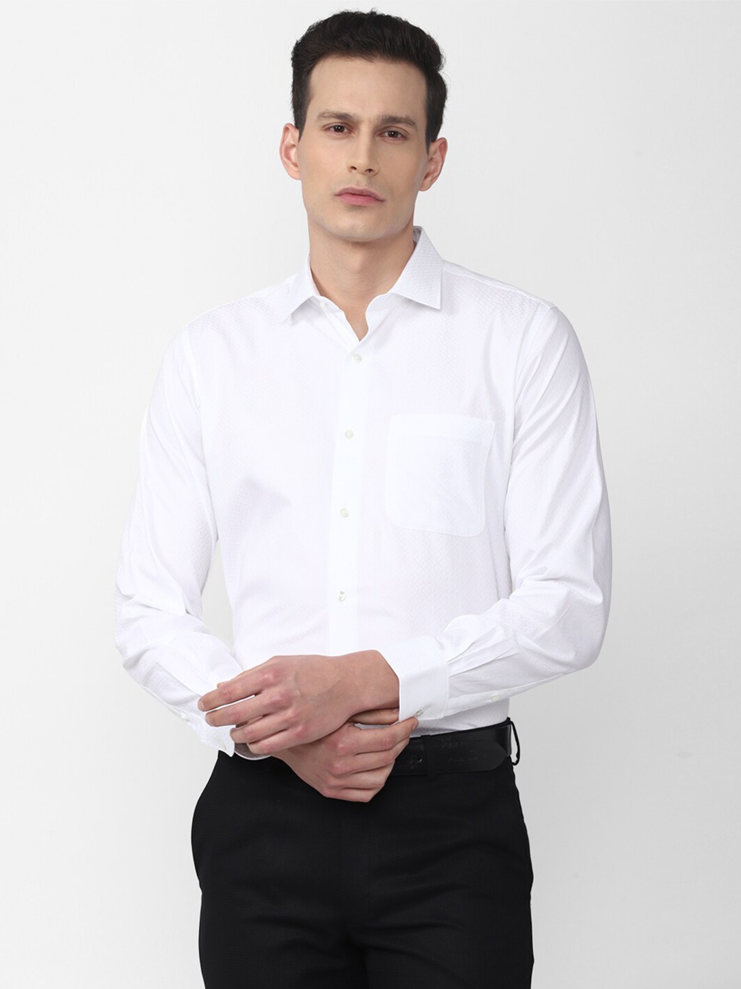 

Van Heusen Men White Regular Fit Formal Shirt