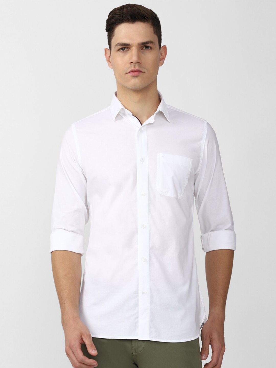 

Van Heusen Sport Men White Slim Fit Casual Shirt