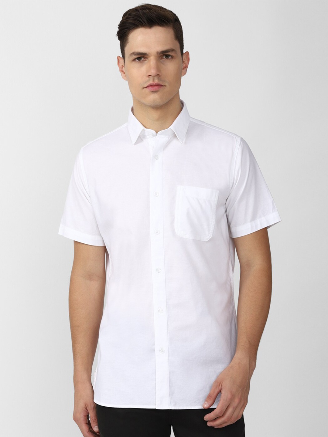 

Van Heusen Sport Men White Slim Fit Casual Cotton Shirt