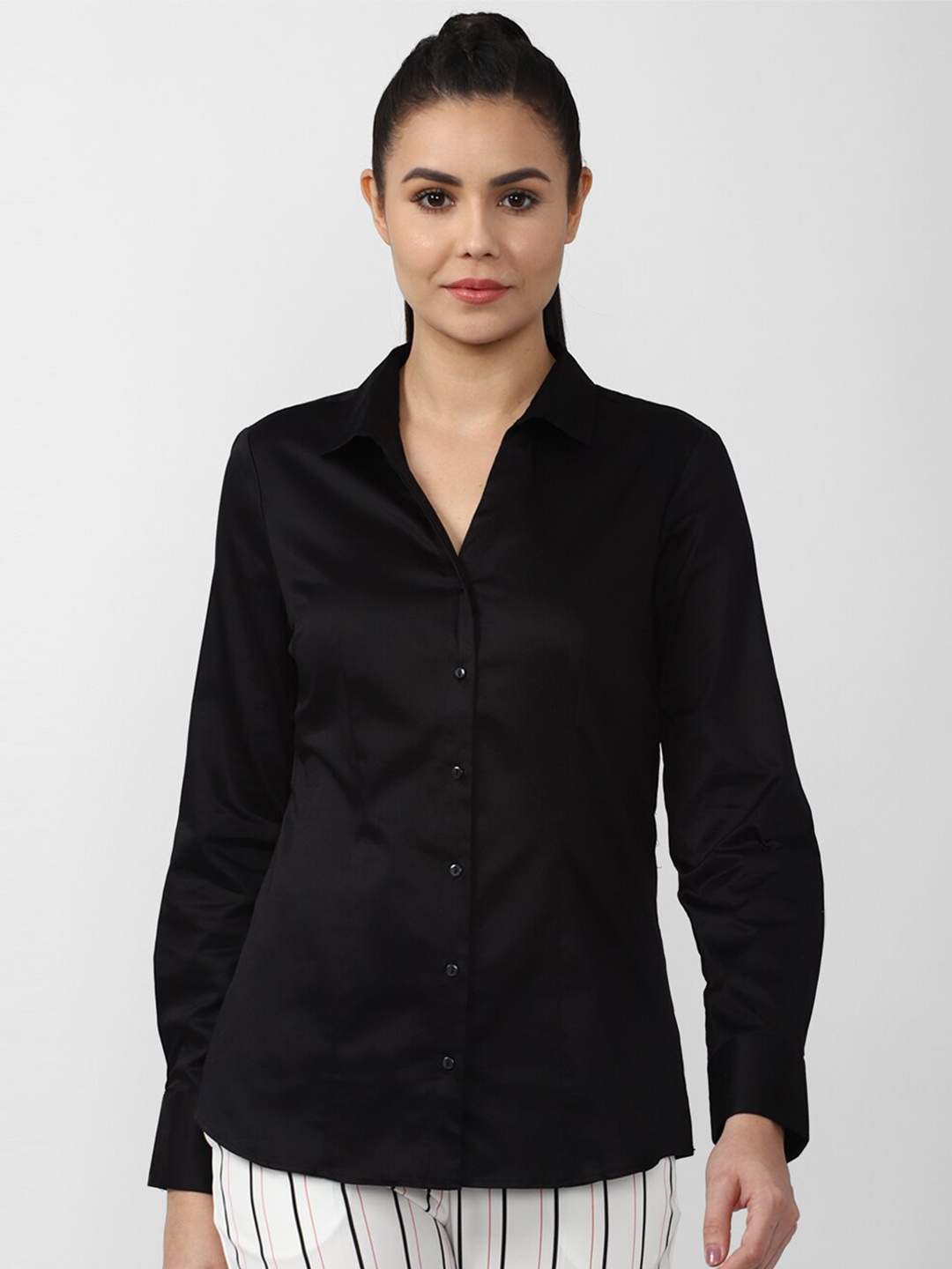 

Van Heusen Woman Formal Shirt, Black