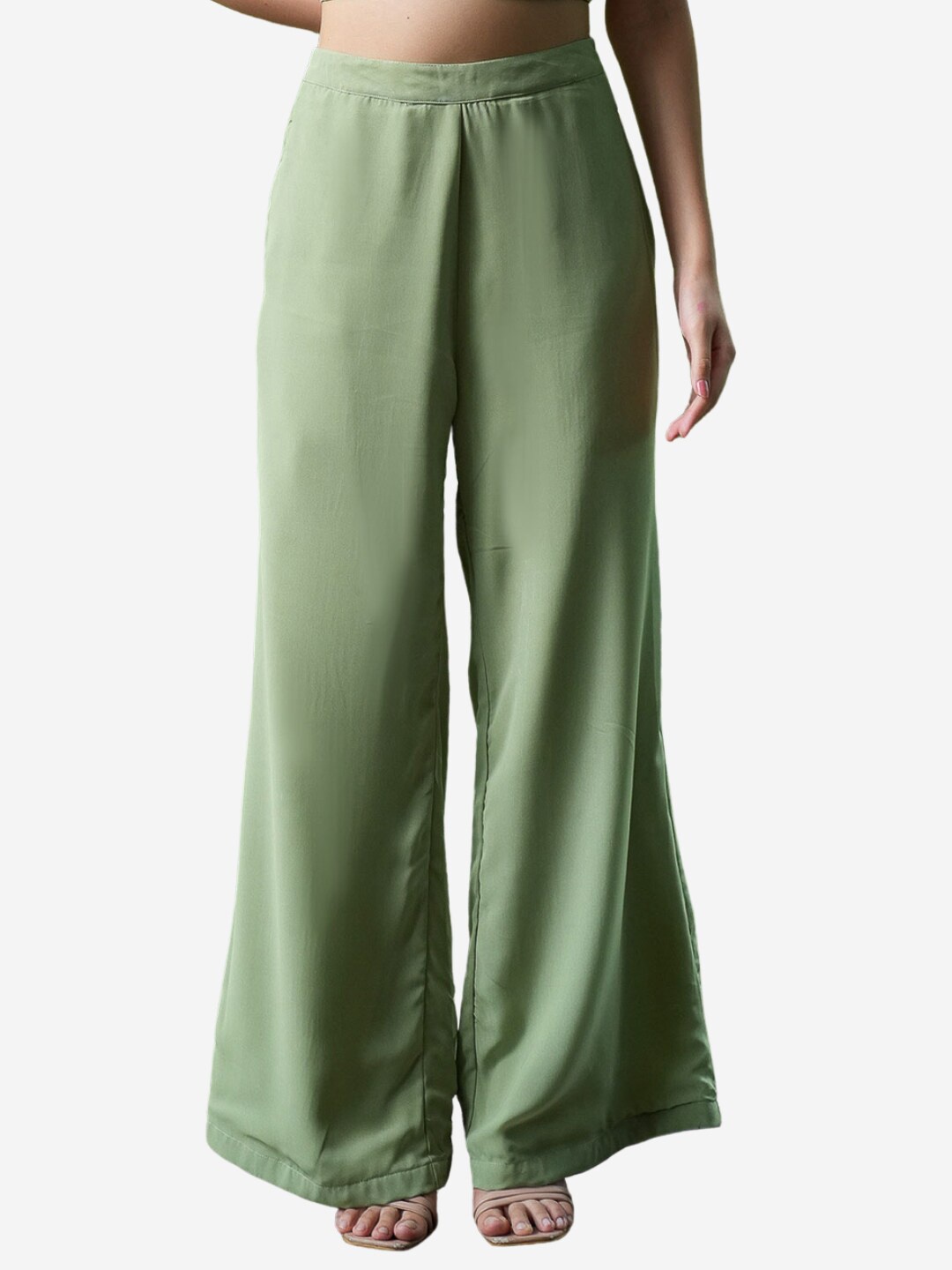 

Alaya By Stage3 Women Green Georgette Palazzos