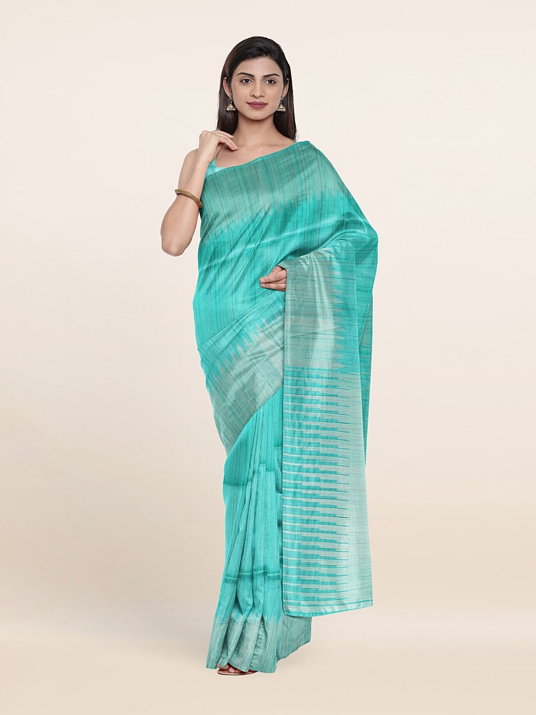 

Pothys Blue Zari Art Silk Saree
