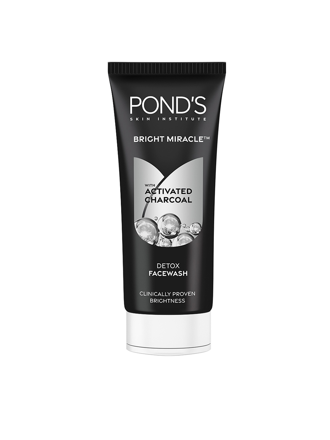 

Ponds Bright Miracle Detox Facewash with 10X Power of Charcoal, 100gm, White