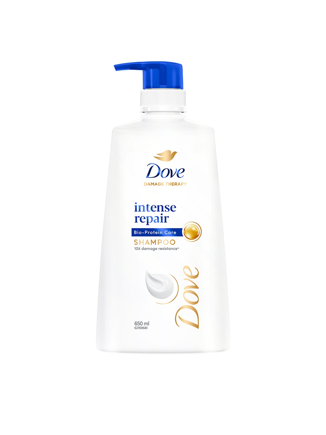 

Dove Hair Therapy Intense Repair Shampoo with Glycerin 650 ml, White