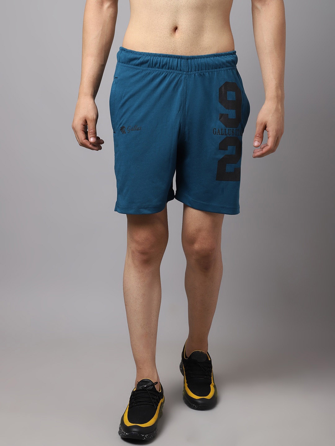 

Gallus Men Blue Slim Fit Training or Gym Short