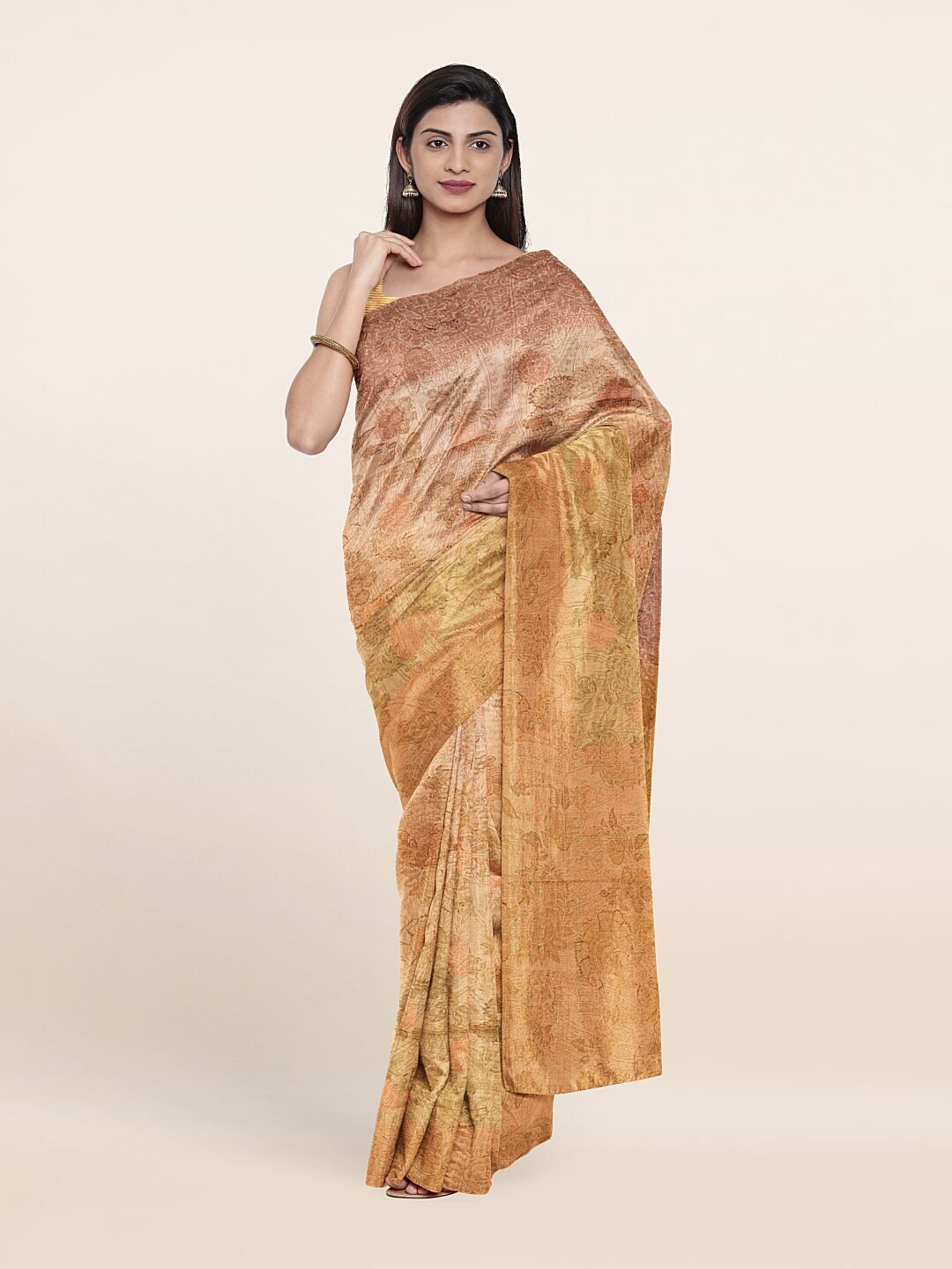 

Pothys Yellow Woven Design Zari Art Silk Saree