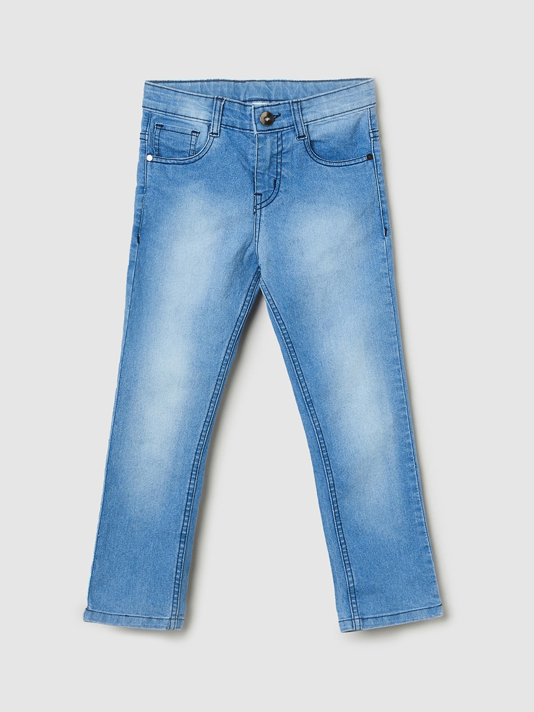 

max Boys Blue Heavy Fade Jeans