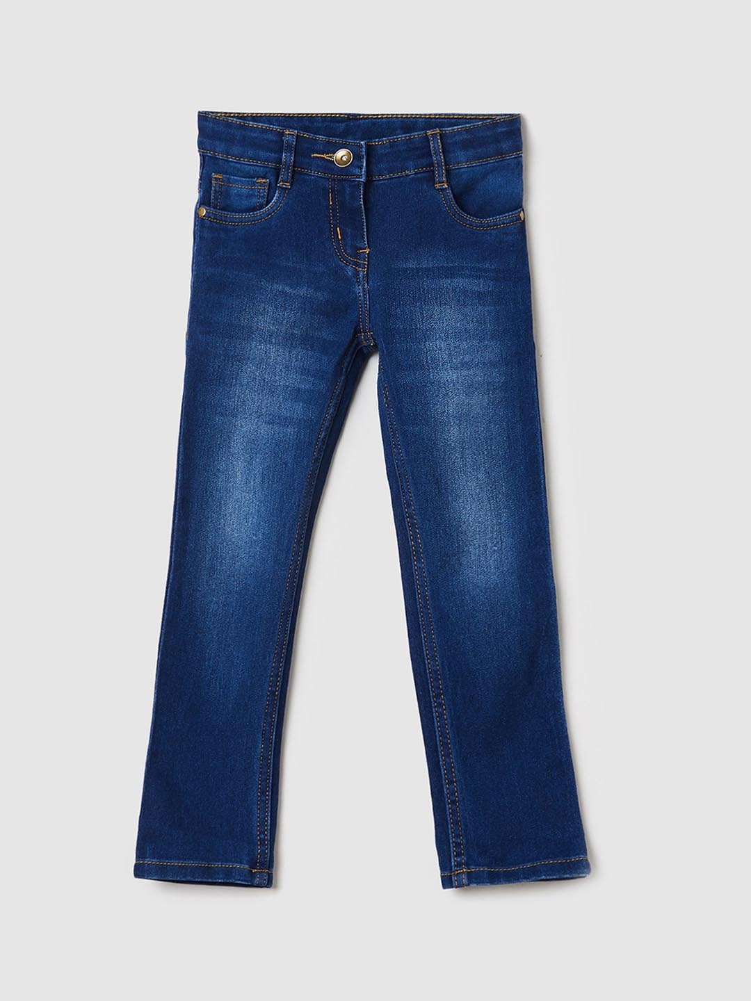 

max Girls Blue Light Fade Jeans