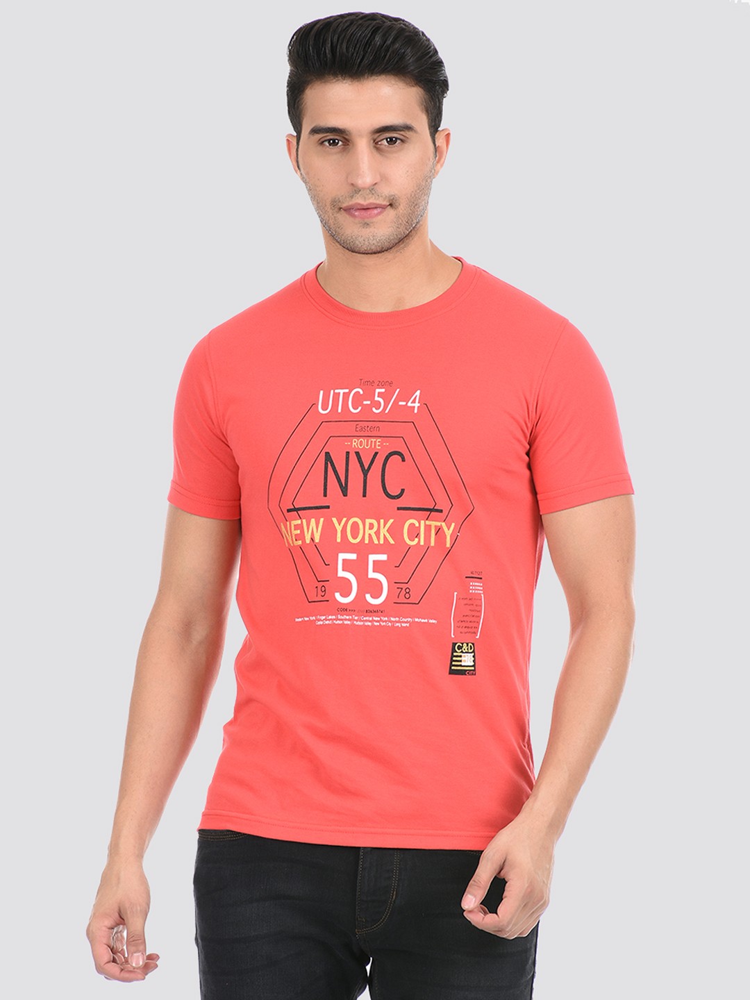 

Cloak & Decker by Monte Carlo Men Orange Typography Printed T-shirt