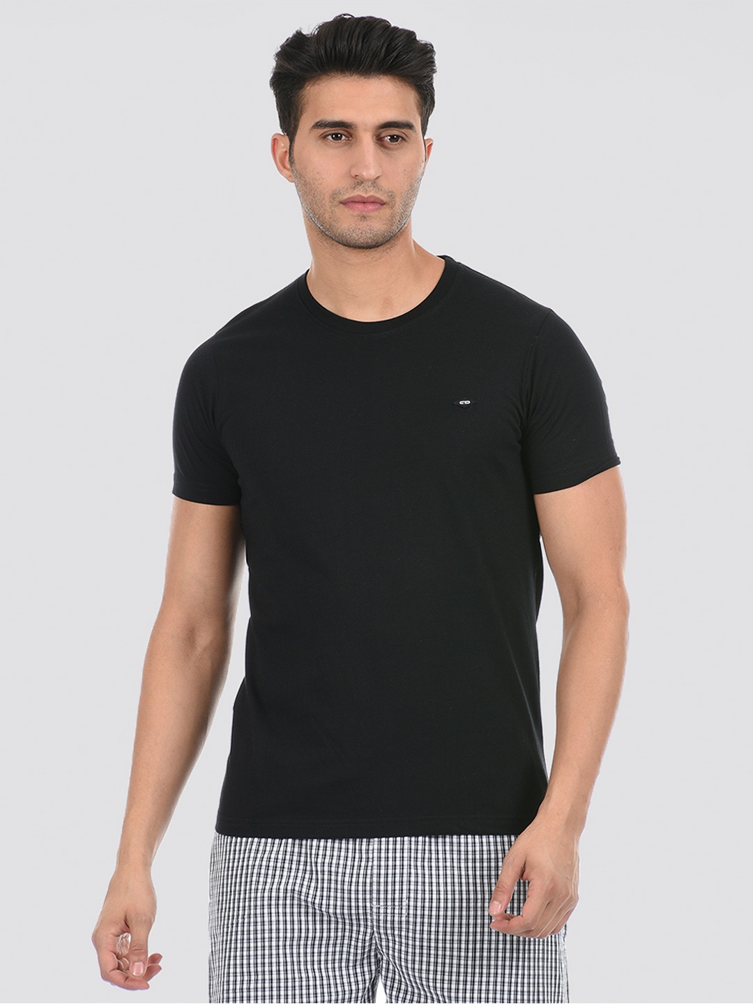

Cloak & Decker by Monte Carlo Men Black Regular Fit Cotton T-shirt