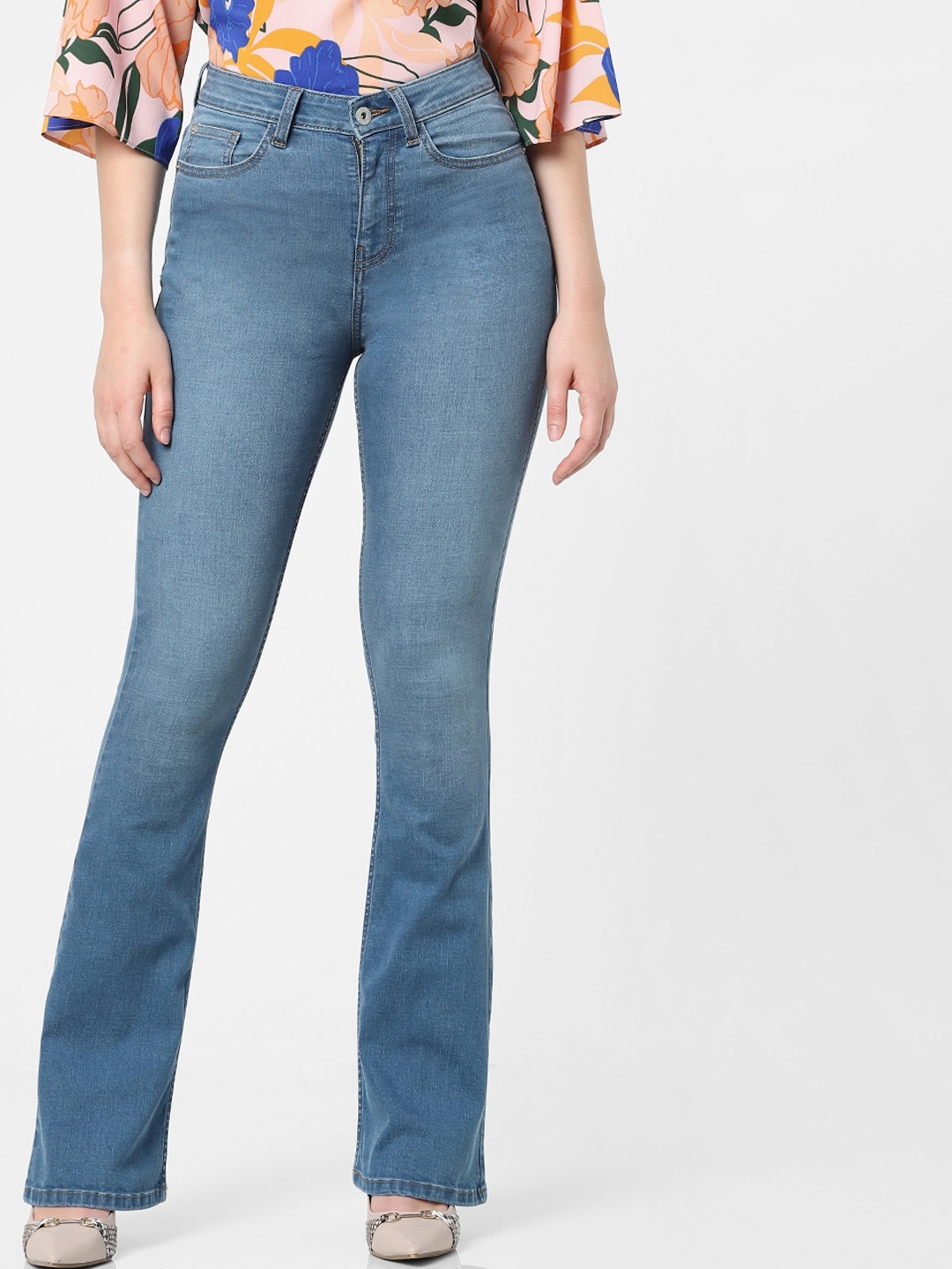 

Vero Moda Women Blue High-Rise Light Fade Stretchable Jeans