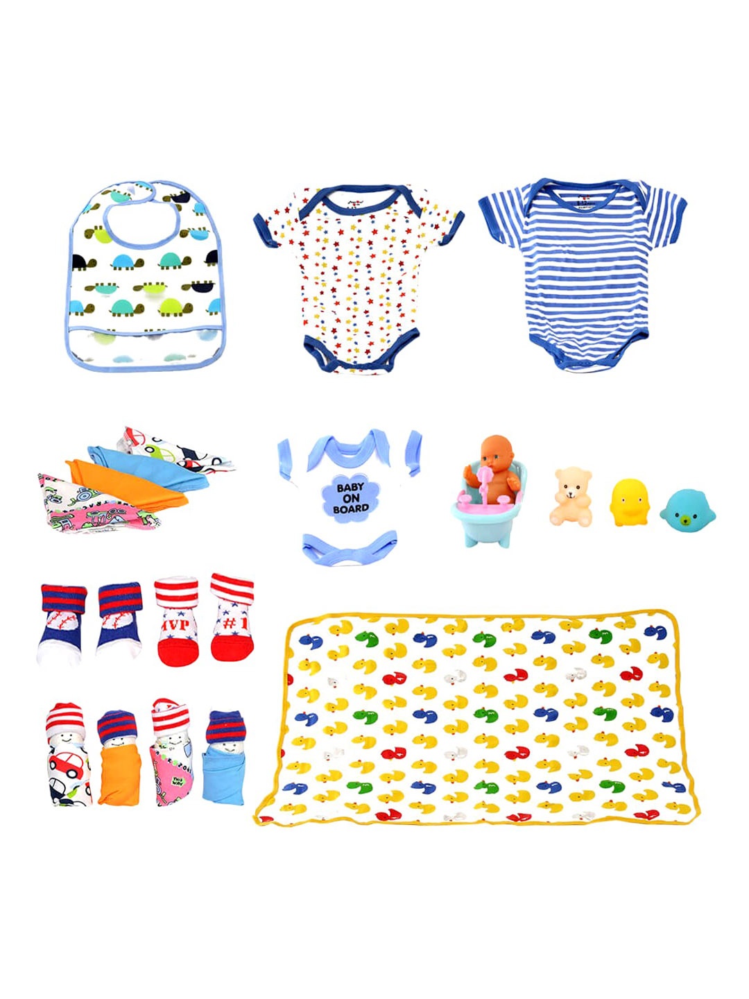 

Little Surprise Box LLP Infant Blue 20 Pcs Baby Apparel Gift Set