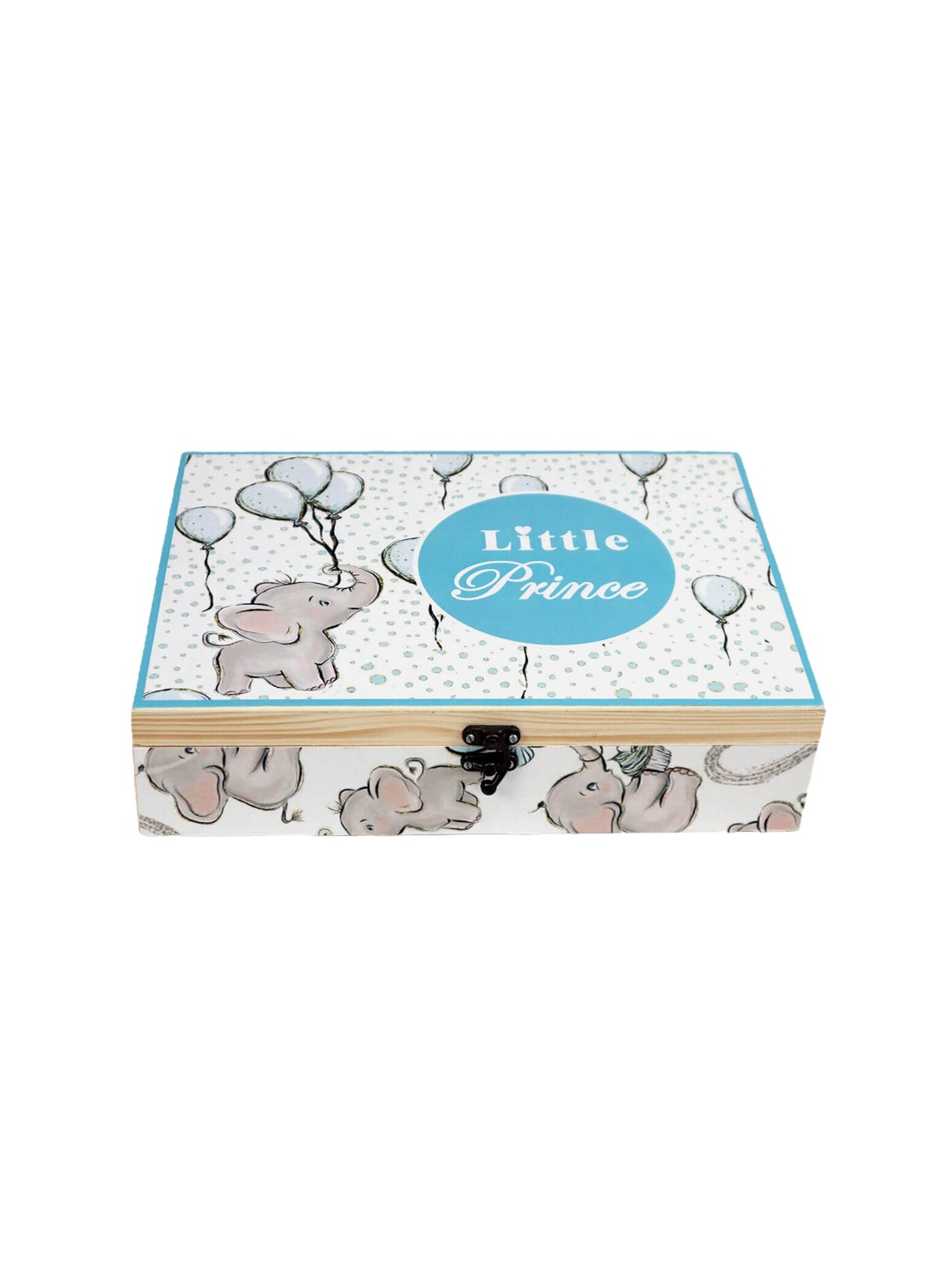 

Little Surprise Box LLP Infant Kids Blue Printed Baby Apparel Gift Set