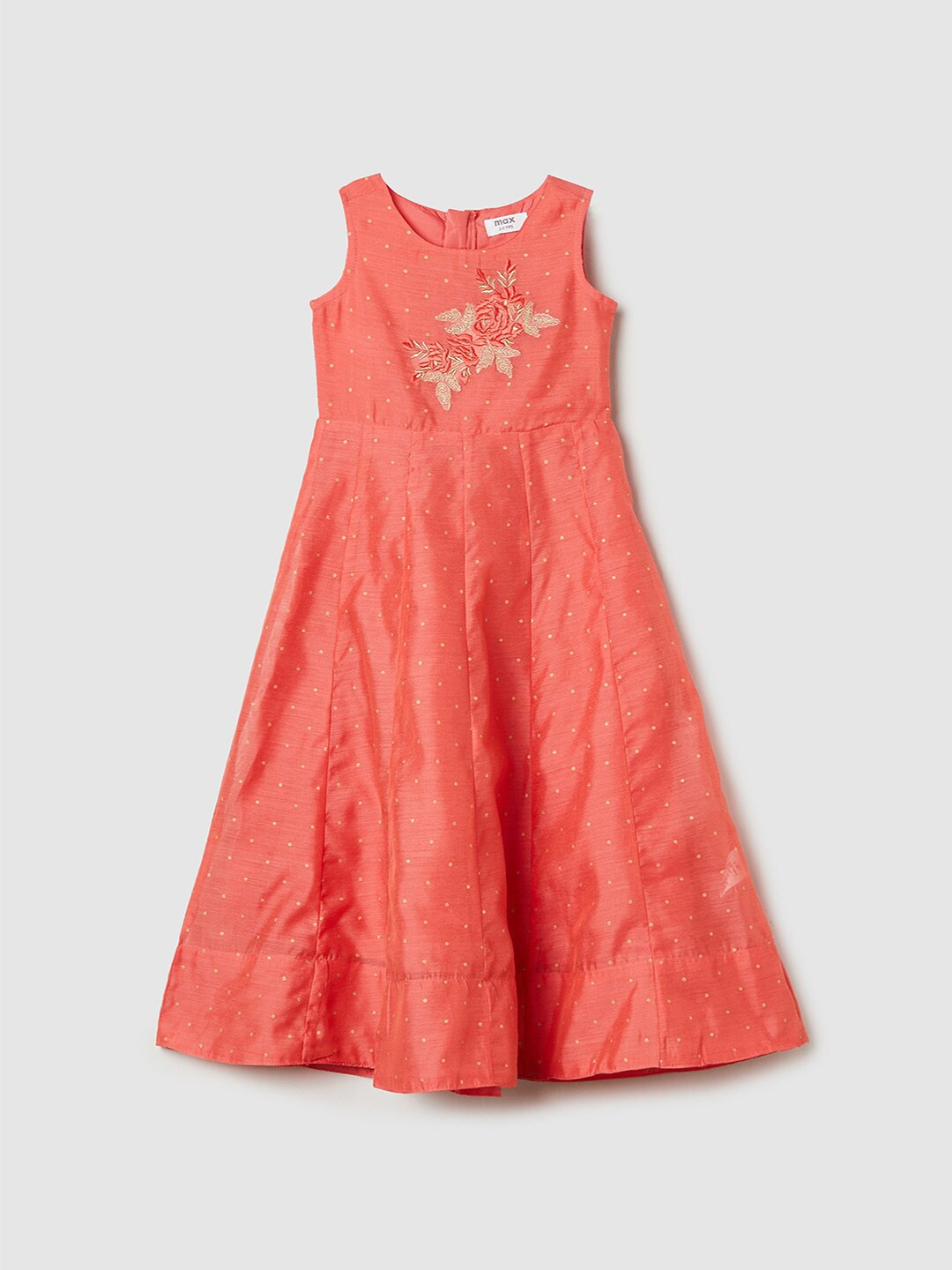 max Girls Coral Maxi Dress