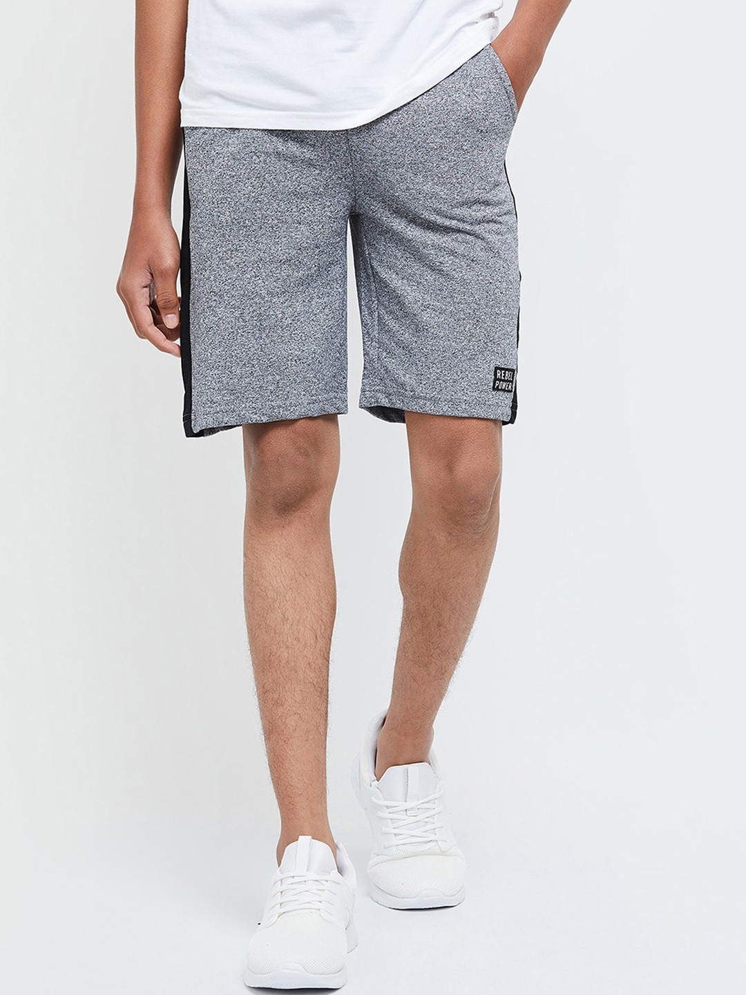 

max Boys Grey Sports Shorts