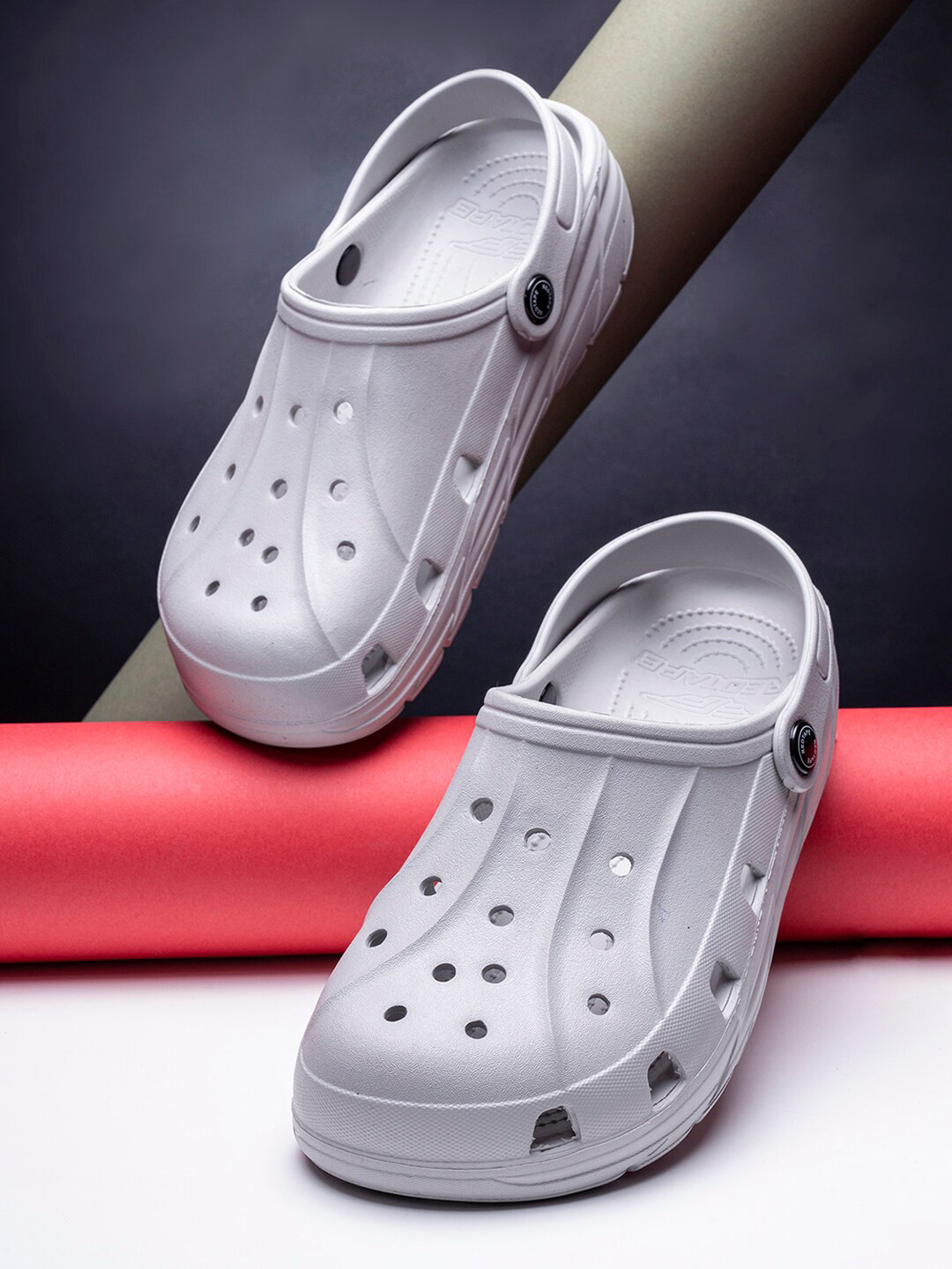

Red Tape Men Grey Rubber Clogs