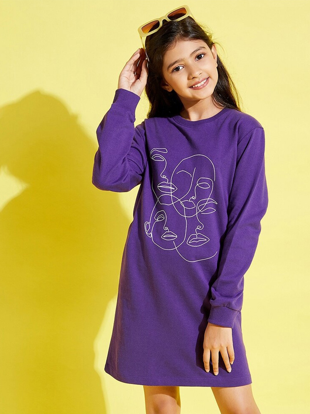 

Noh Voh - SASSAFRAS Kids Purple Jumper Dress