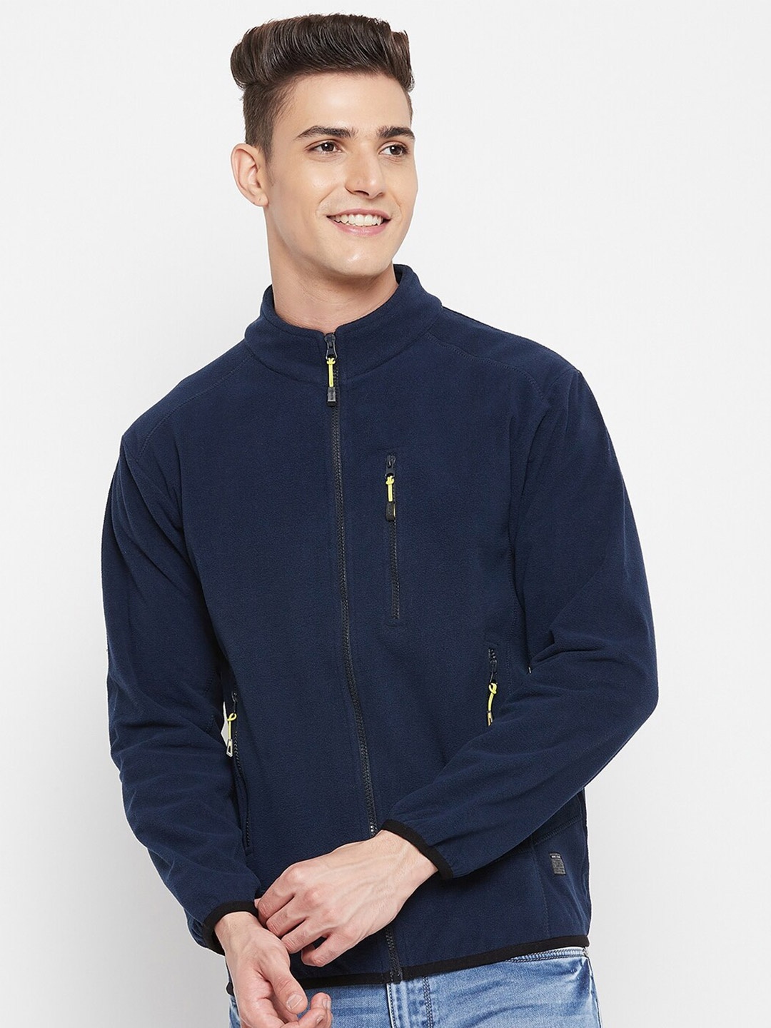 

Duke Men Blue Solid Sweatshirt