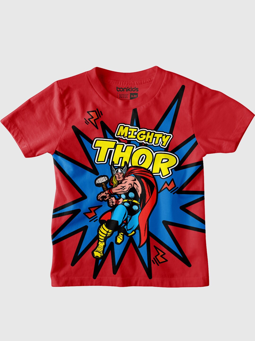

BONKIDS Boys Red Printed Thor T-shirt