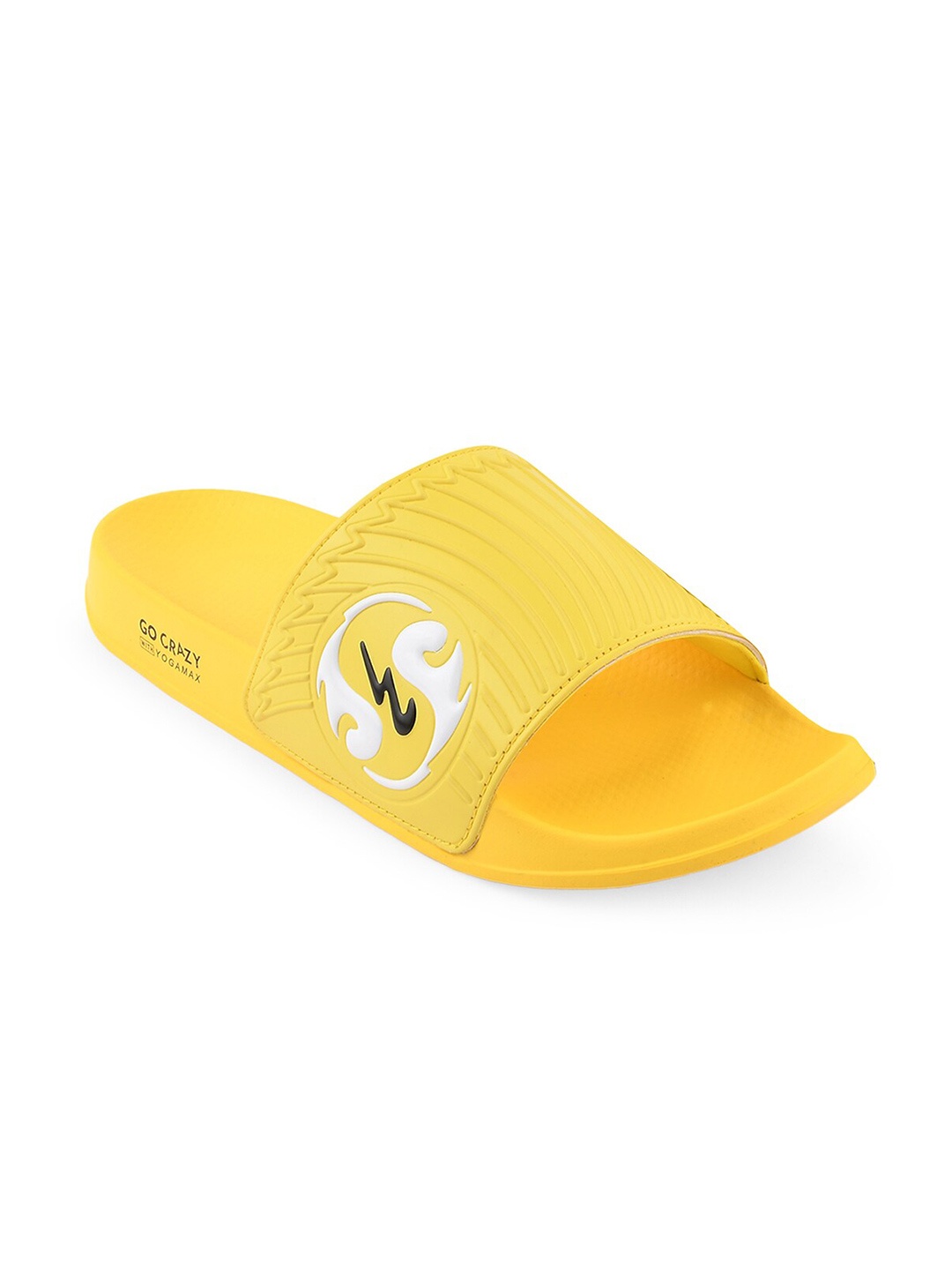 

Campus Men Yellow & White Sliders