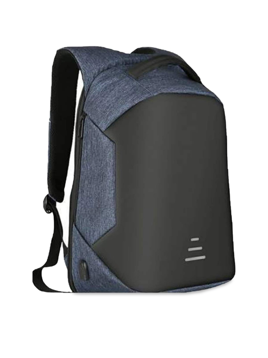 

PLAYYBAGS Unisex Blue & Black Backpack with Anti-Theft