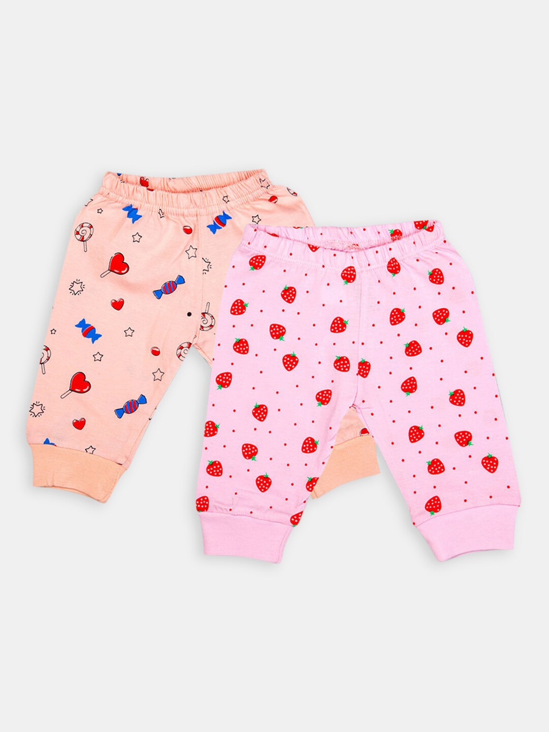 

Hopscotch Infant Girls Pink & Orange Printed Ankle Length Leggings