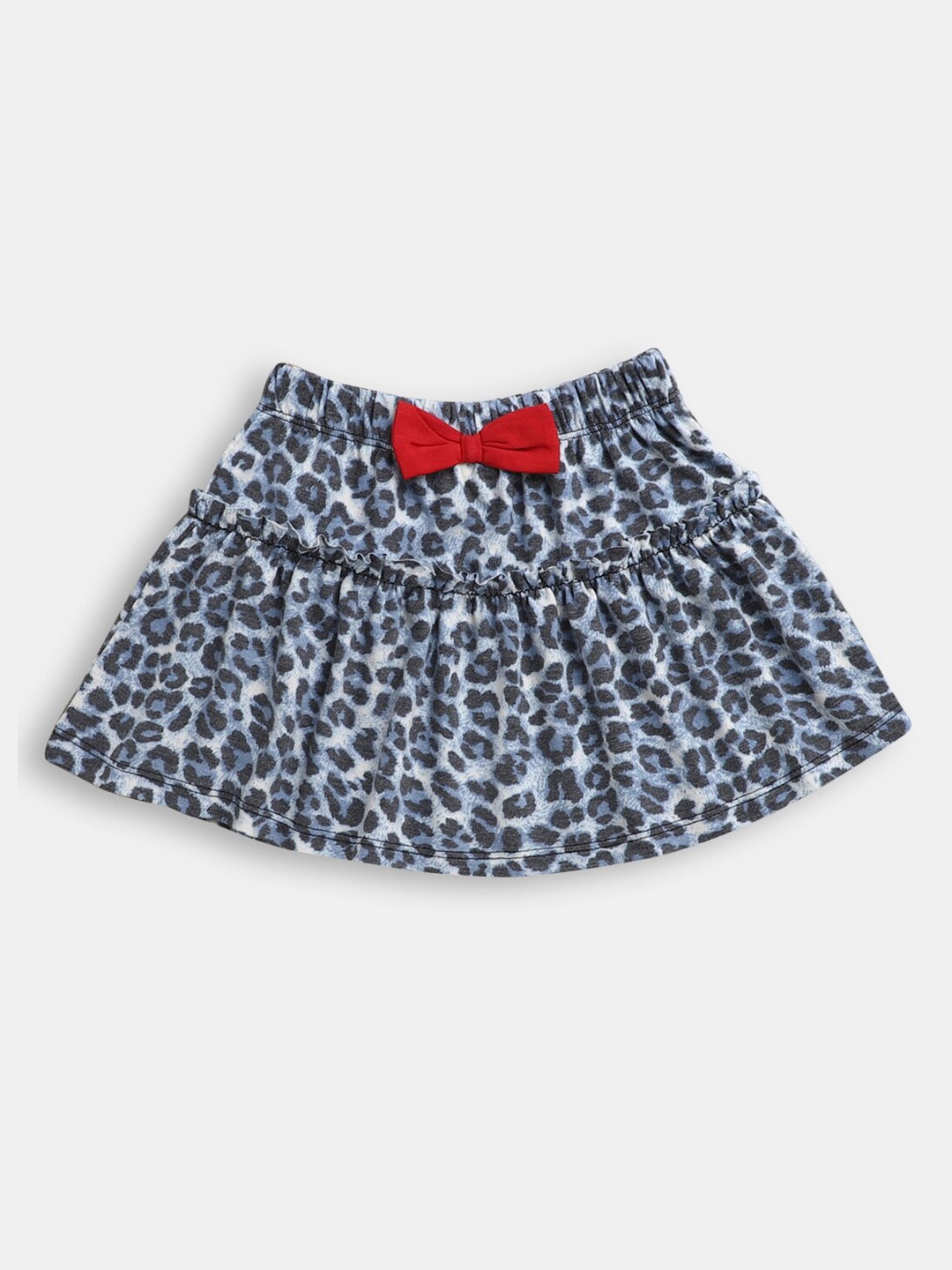 

Hopscotch Girls Blue Animal Printed A-Line Skirts