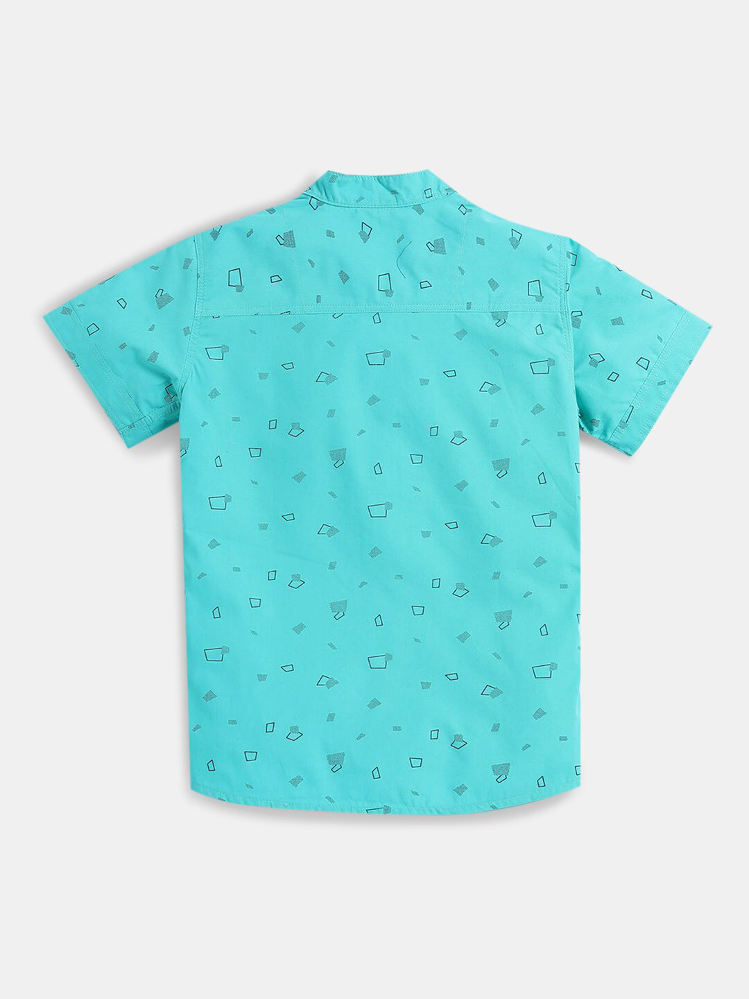 

Hopscotch Boys Blue Regular Fit Printed Casual Shirt