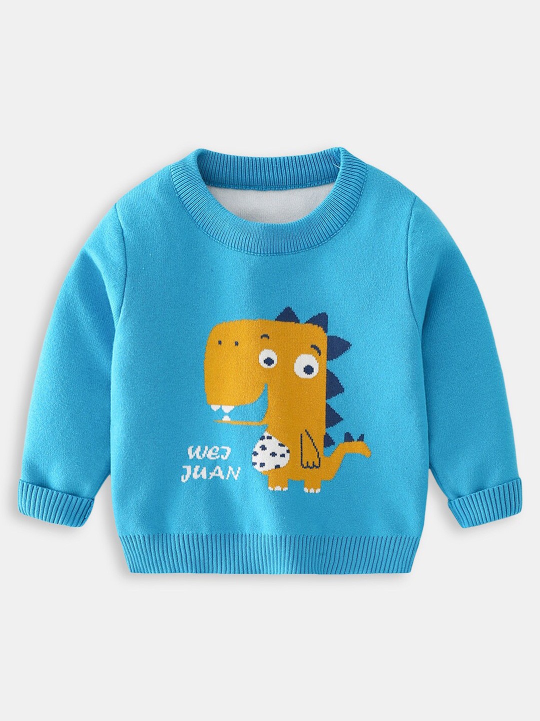 

Hopscotch Boys Blue & Yellow Printed Pullover