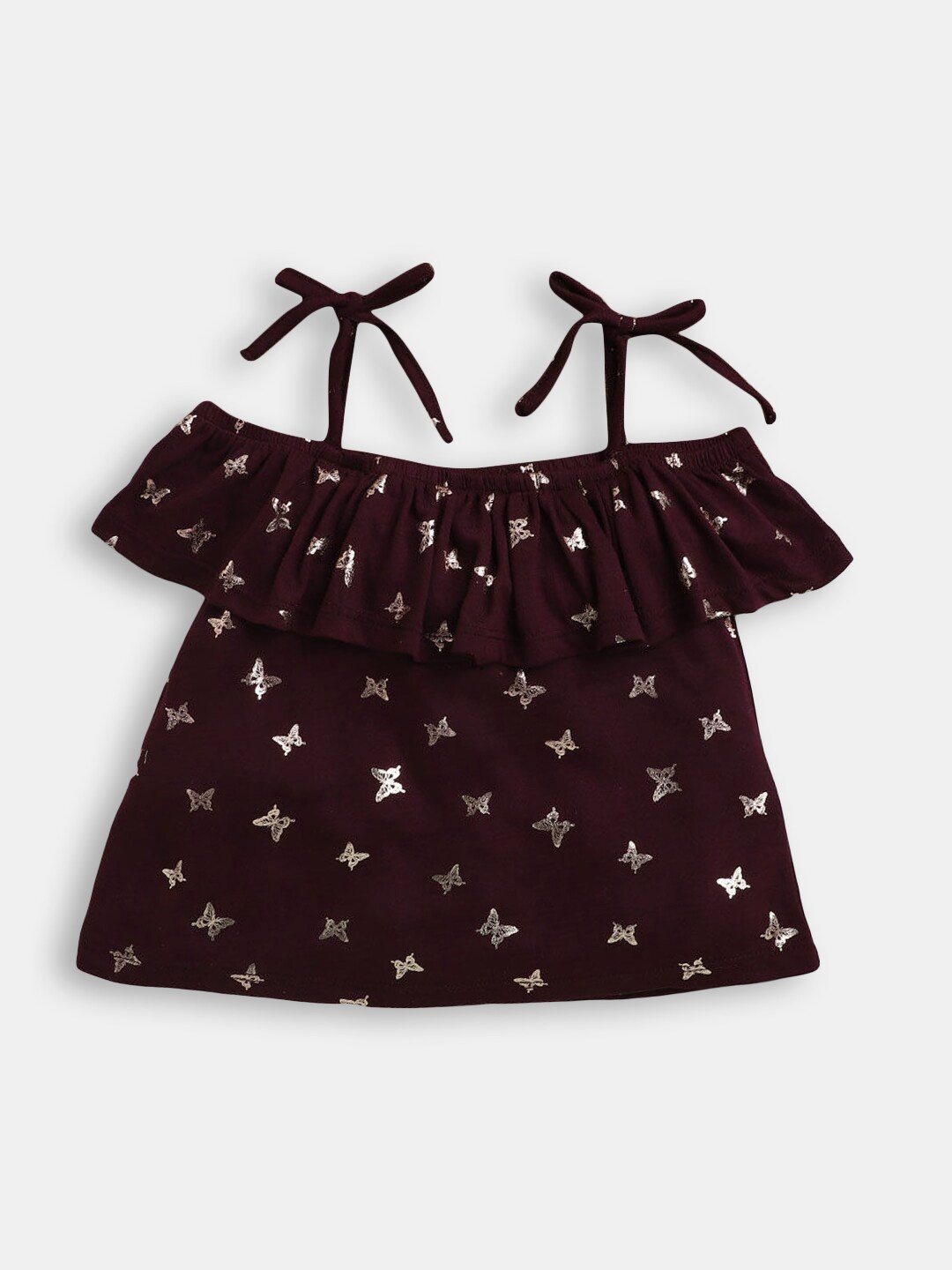

Hopscotch Girls Black Print Top