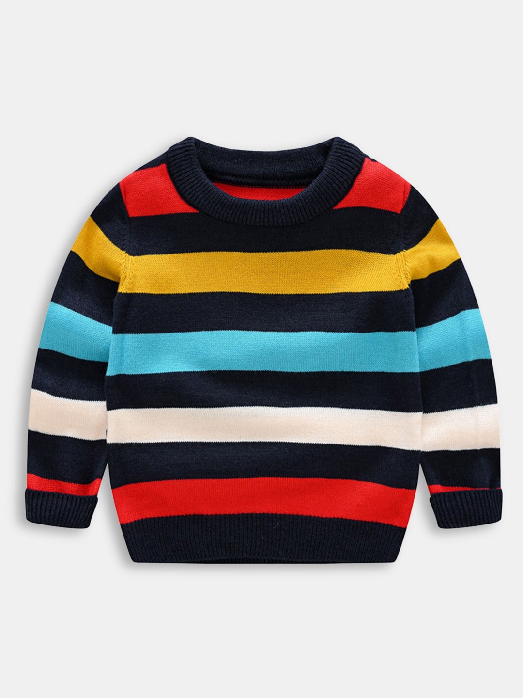 

Hopscotch Boys Black & Yellow Striped Pullover
