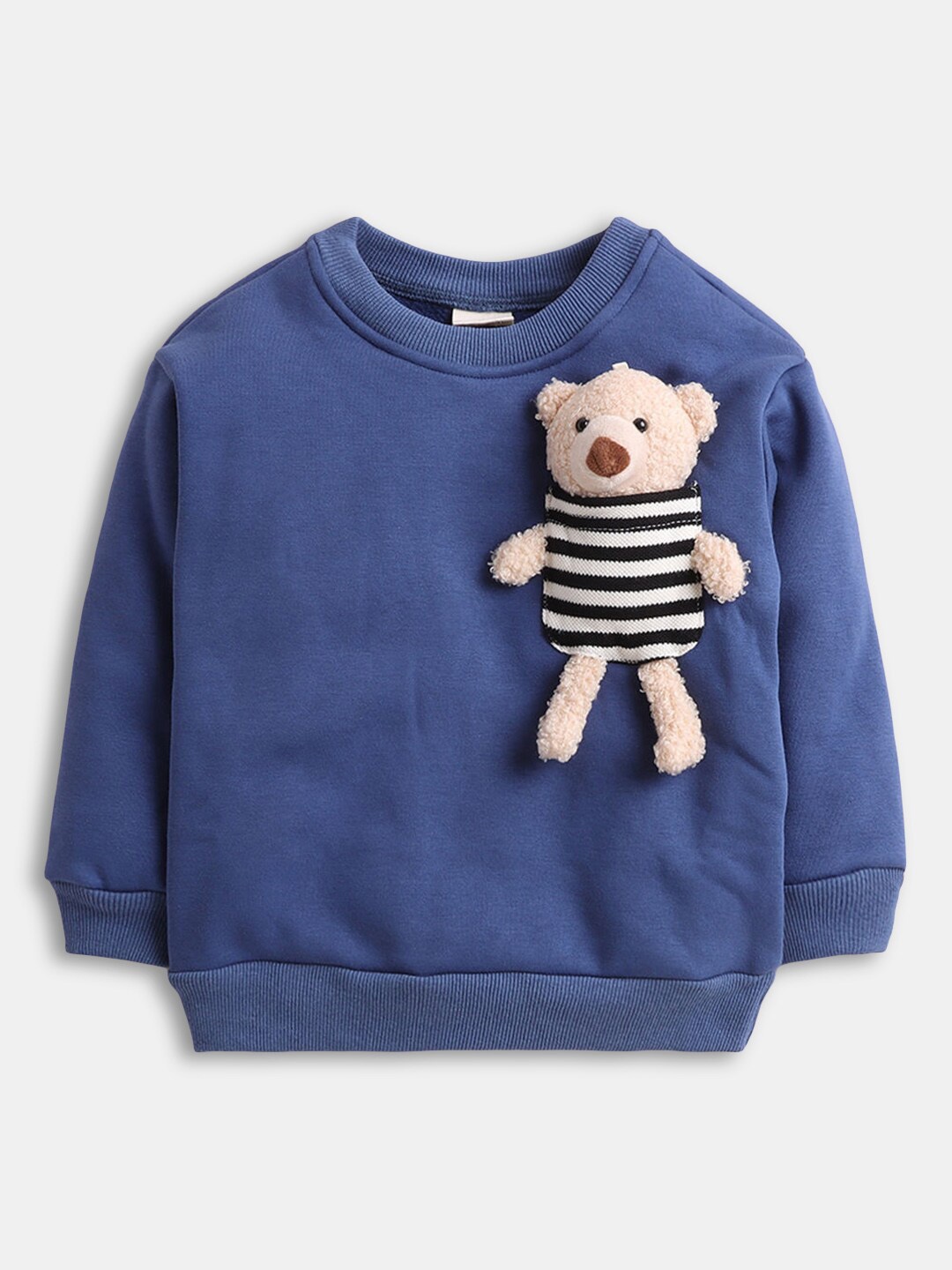 

Hopscotch Boys Blue Full-Sleeve Sweatshirt