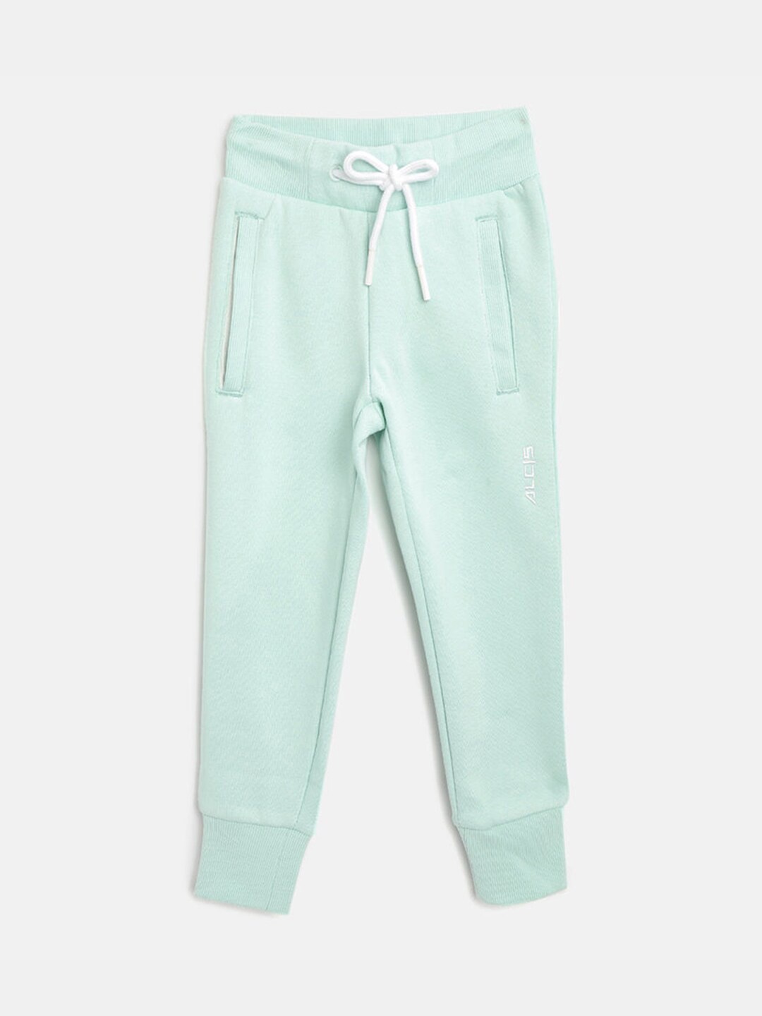 

Hopscotch Girls Blue Solid Joggers