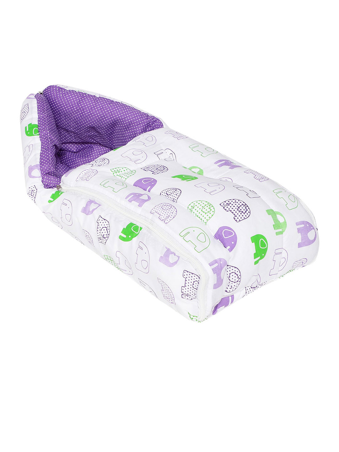 

Superminis Kids Purple & White Printed Sleeping Bag