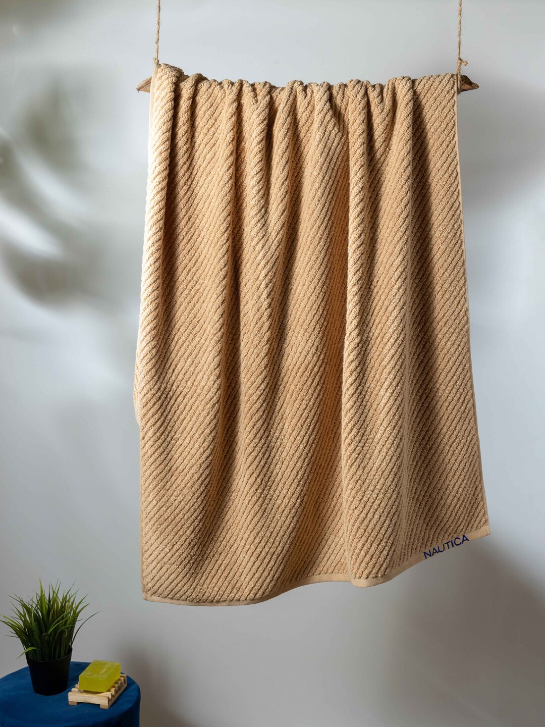 

Nautica Adults Brown Solid Pure Cotton 600 GSM Bath Towel