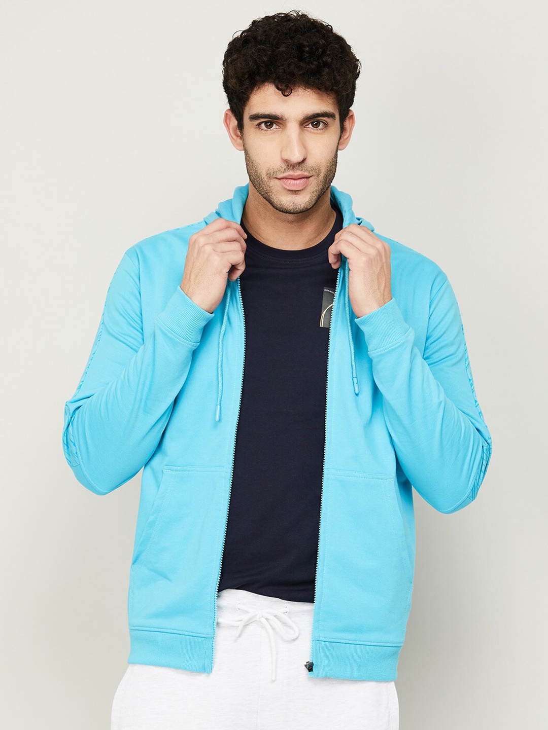 

Fame Forever by Lifestyle Men Blue Hooded Sweatshirt