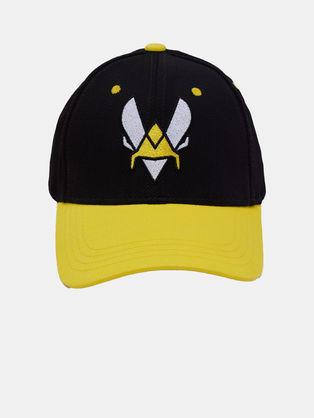 

The Souled Store Men Black & Yellow Printed Snapback Cap
