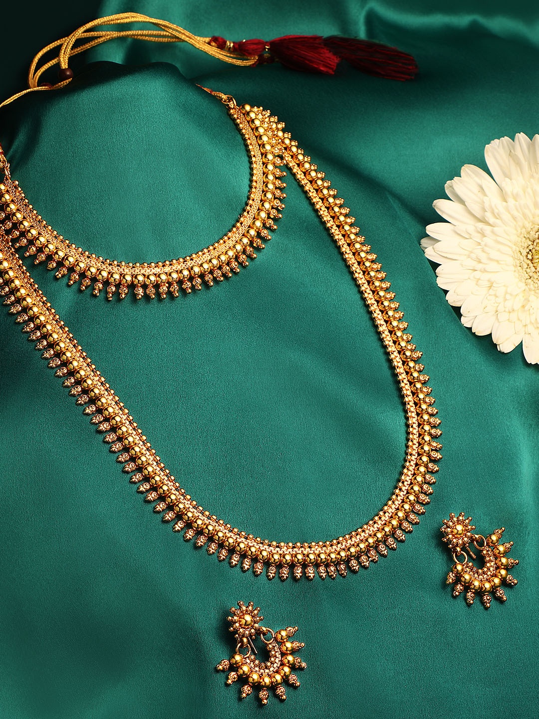 

Atasi International Women Set Of 2 Gold-Plated Beaded Jewellery Set
