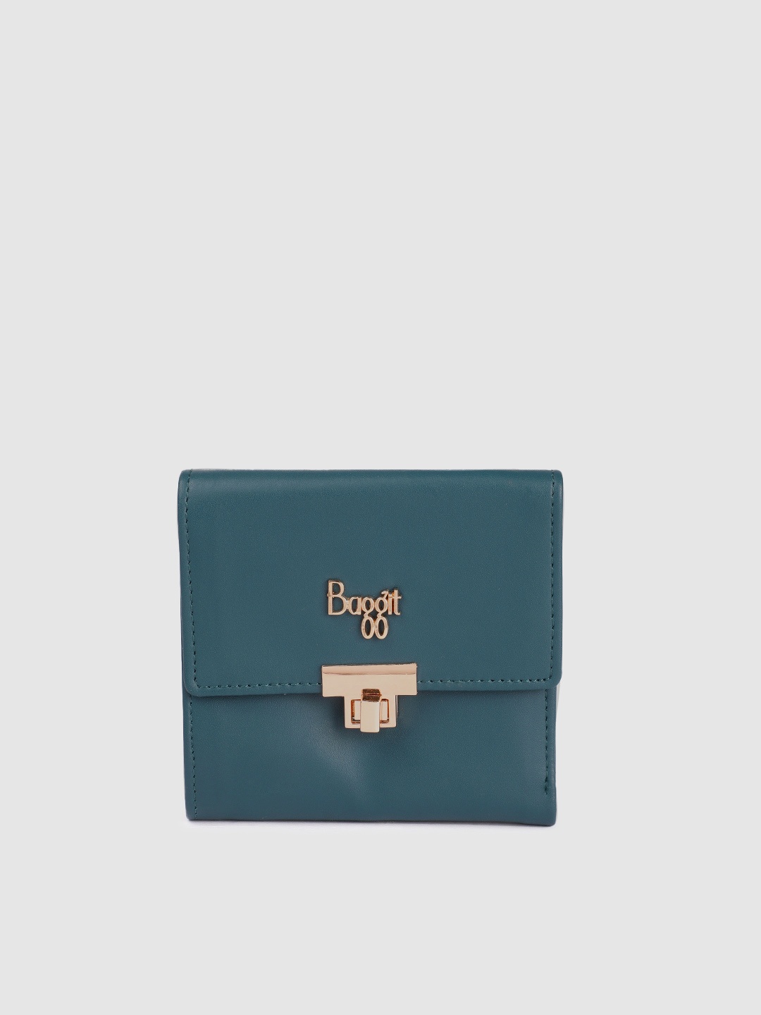 

Baggit Women Teal Green Three Fold Wallet