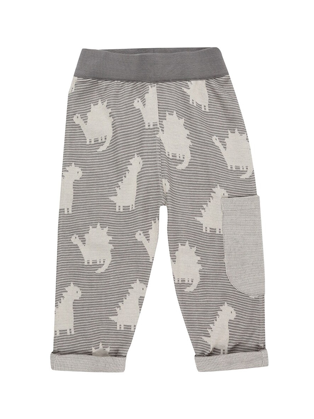 

Lilly and Sid Boys Grey Printed Reversible Trousers