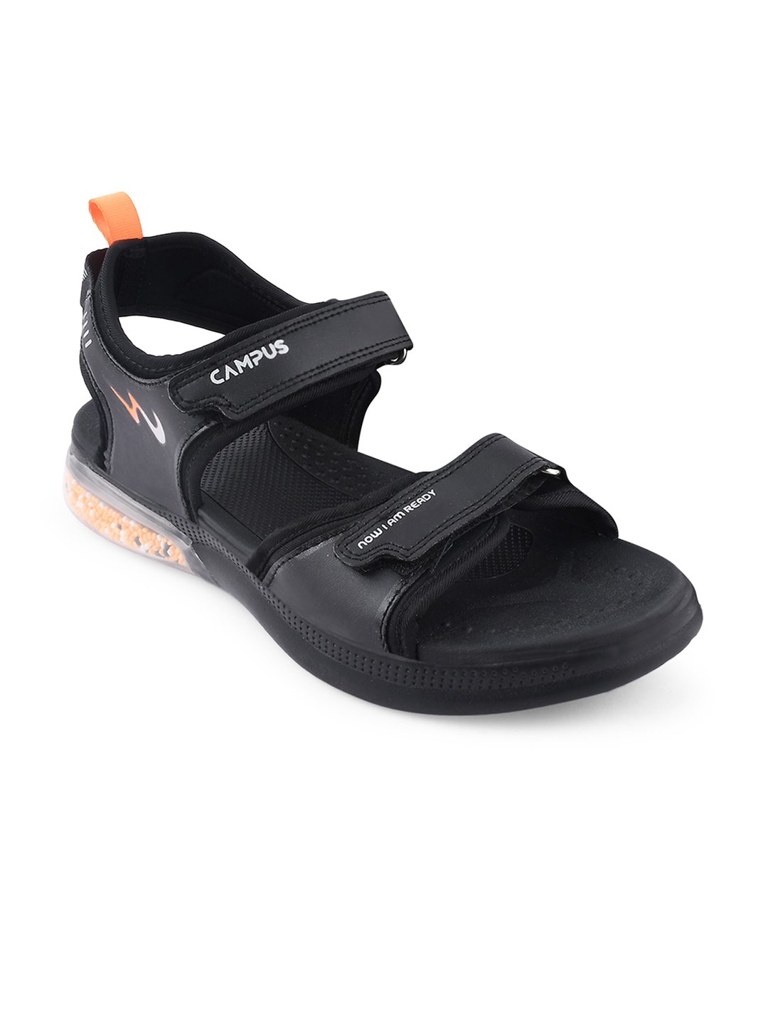 

Campus Men Sandals, Black