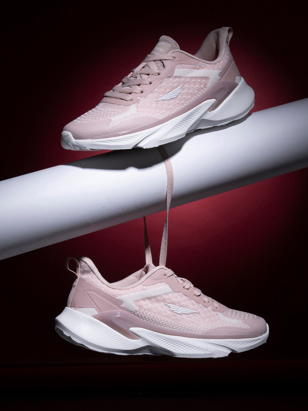 

Red Tape Women Pink Mesh Walking Shoes