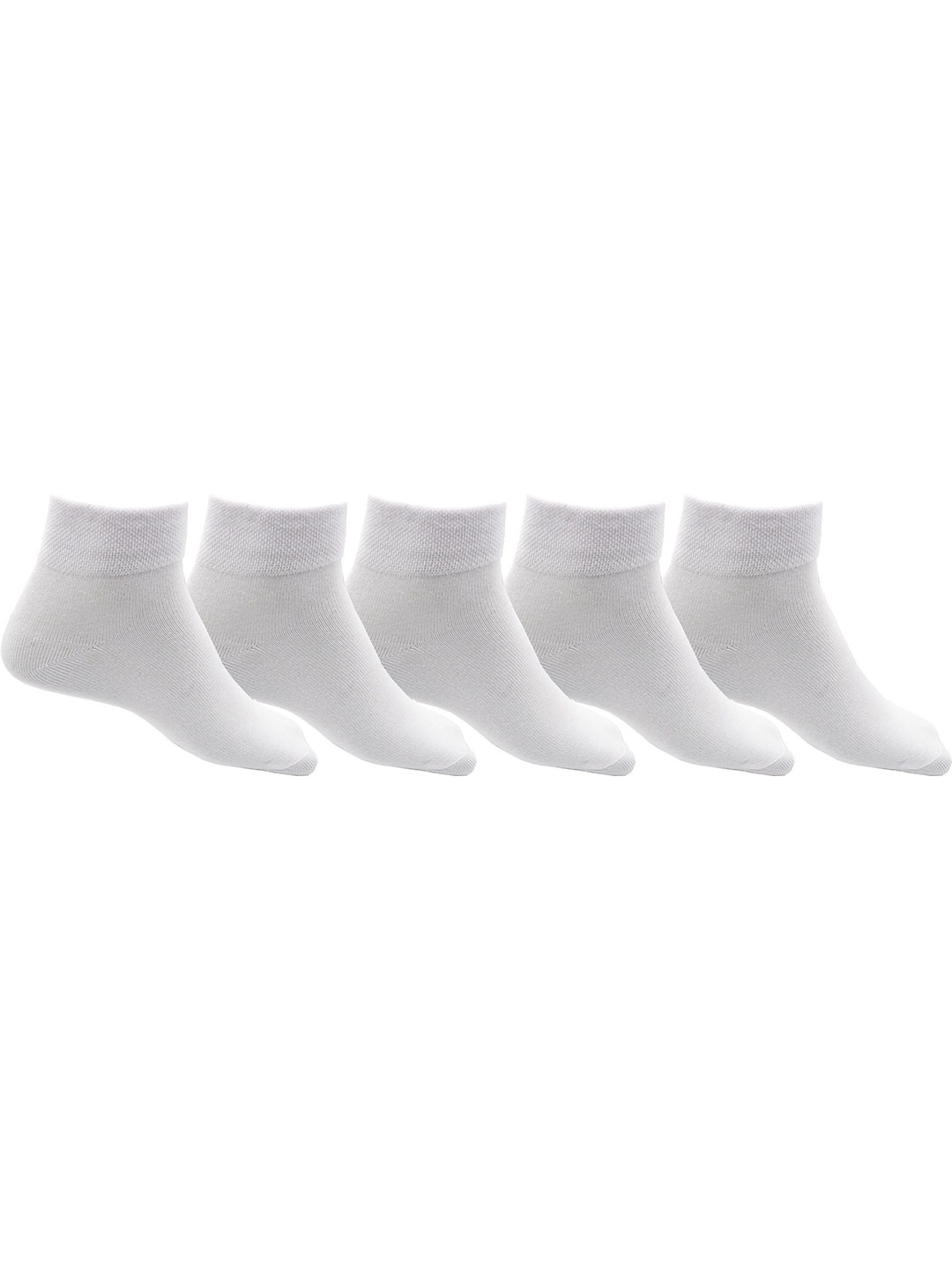 

RC. ROYAL CLASS Unisex Kids Pack Of 5 Ankle Length Cotton Socks, White