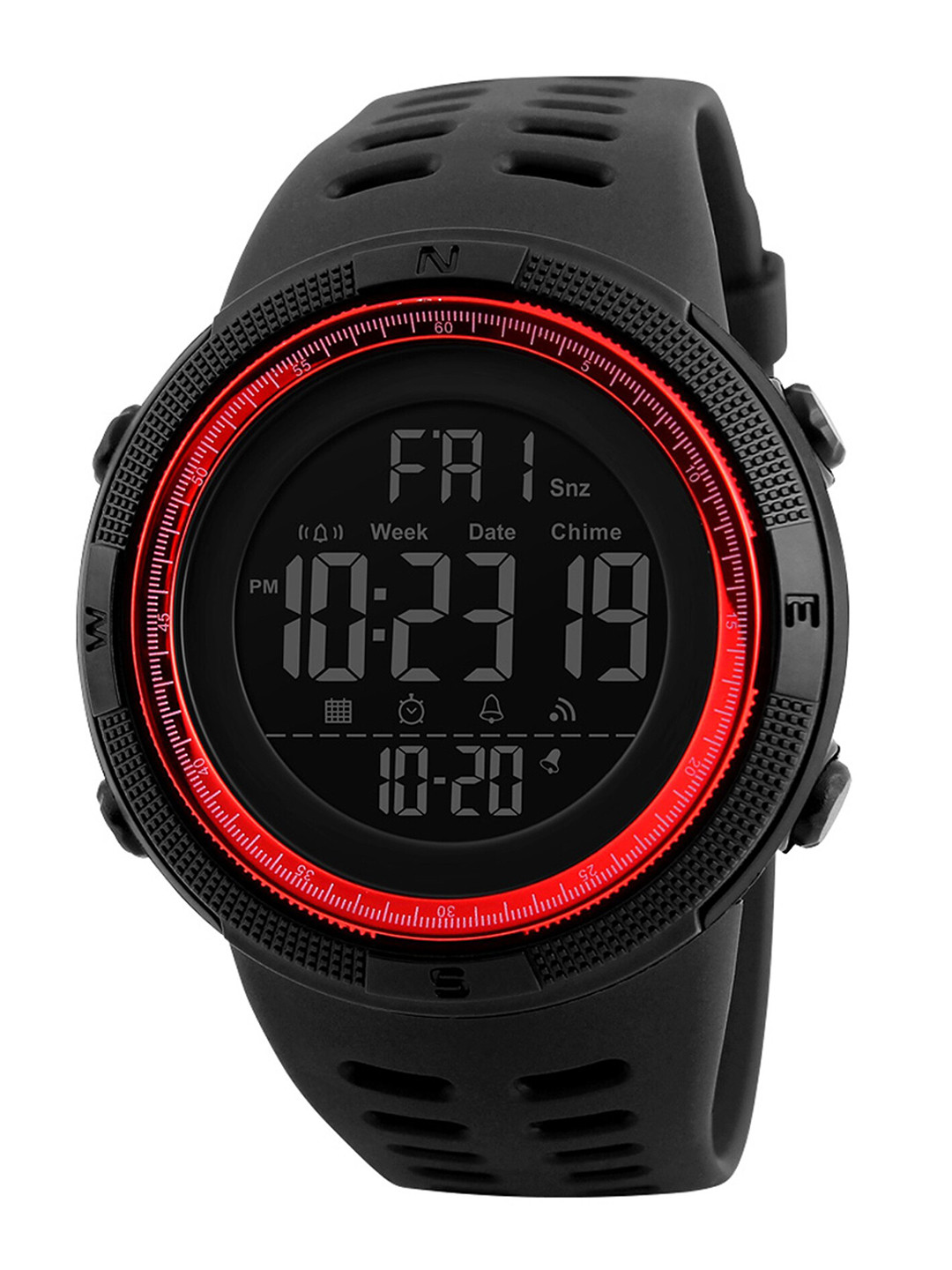 

Shocknshop Men Black Dial & Black Strap Digital Multi Function Sports Watch