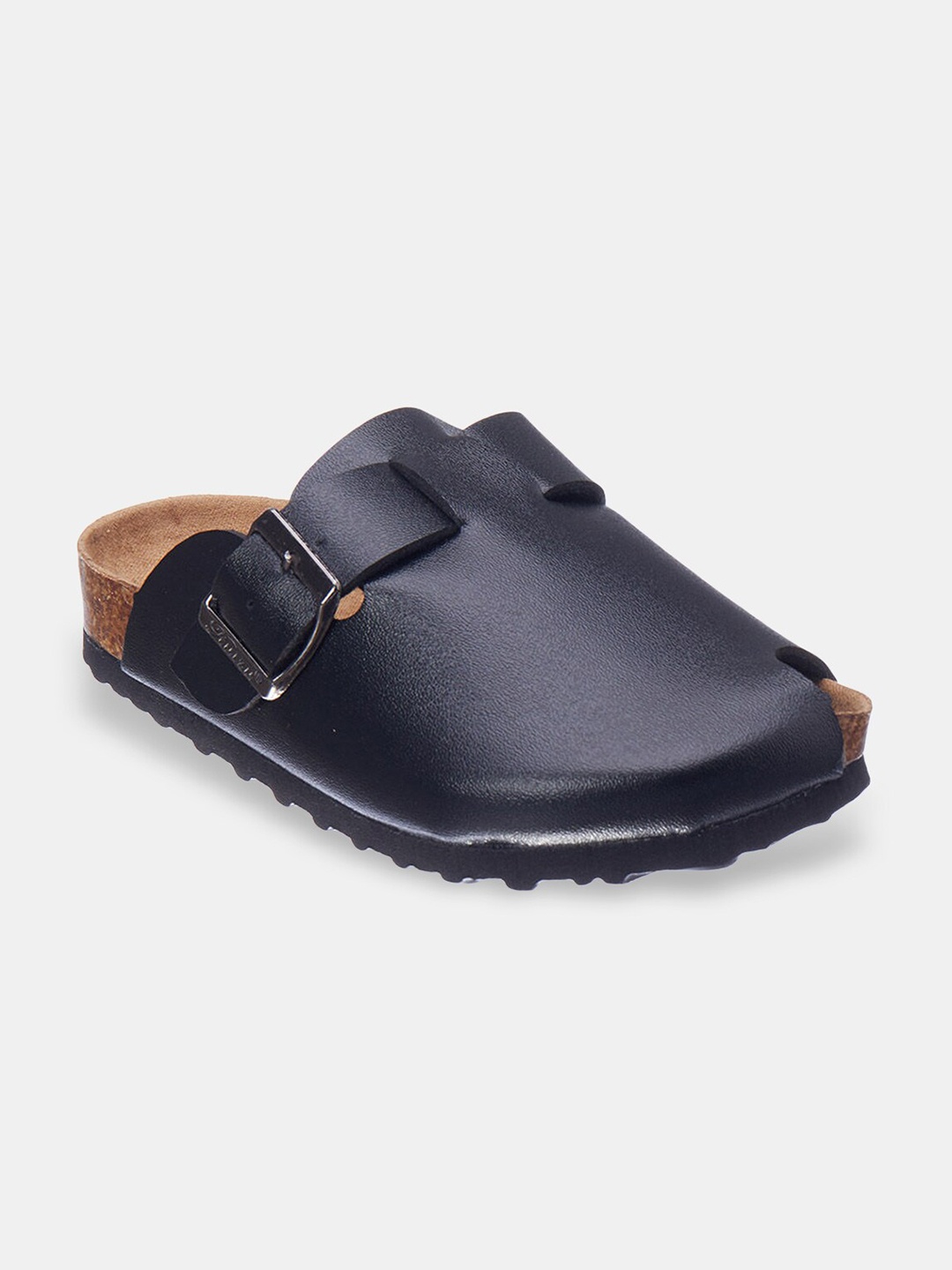 

Hopscotch Boys Black & Beige Ethnic PU Comfort Sandals